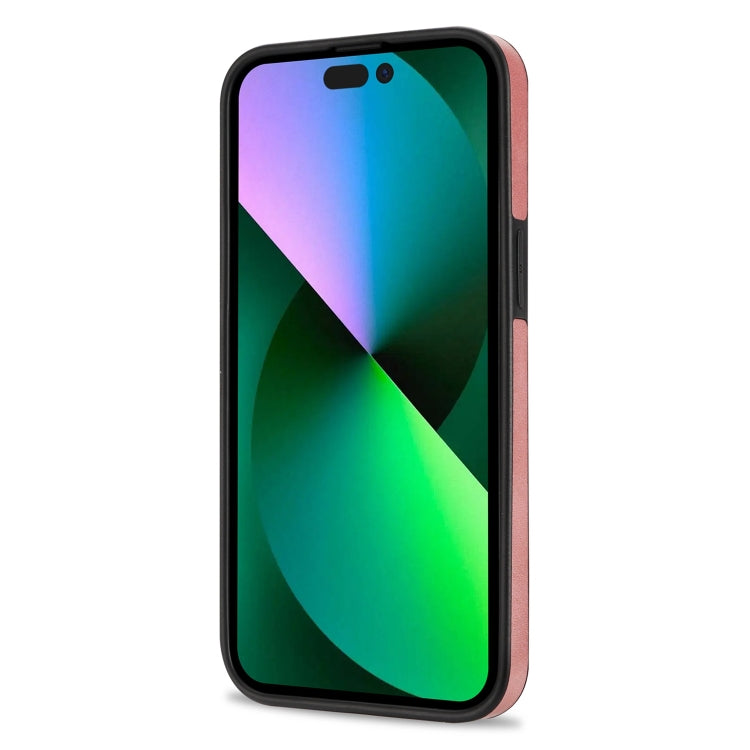 For iPhone 11 Pro Max N.BEKUS Vertical Flip Card Slot RFID Phone Case For iPhone 14 Pro Max(Rose Gold) - HoMEdemic™ 