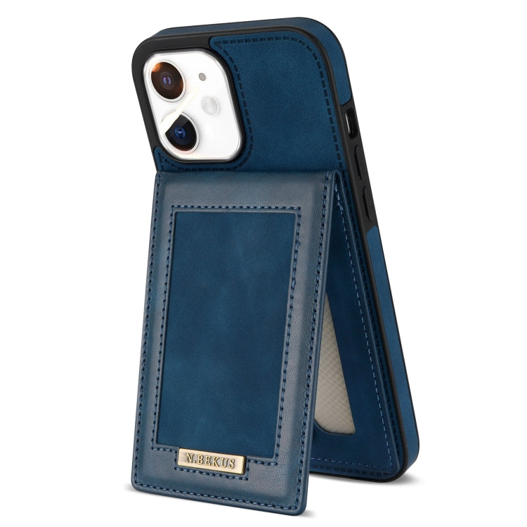 For iPhone 11 N.BEKUS Vertical Flip Card Slot RFID Phone Case (Blue) - HoMEdemic™ 