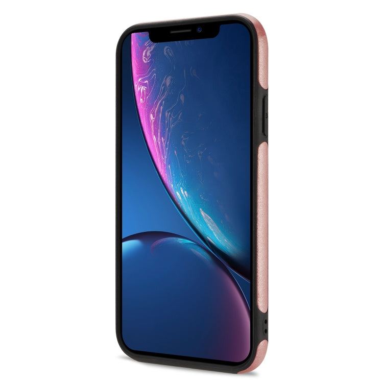 For iPhone XR N.BEKUS Vertical Flip Card Slot RFID Phone Case(Rose Gold) - HoMEdemic™ 