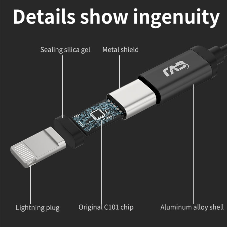 CVJ CM1 8 Pin Male to 3.5mm Female Earphone Audio Adapter(Silver) - HoMEdemic™ 