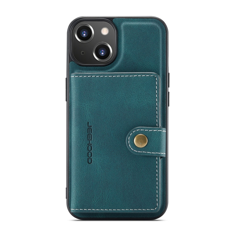 For iPhone 14 JEEHOOD Retro Magnetic Detachable Leather Phone Case (Blue) - HoMEdemic™ 