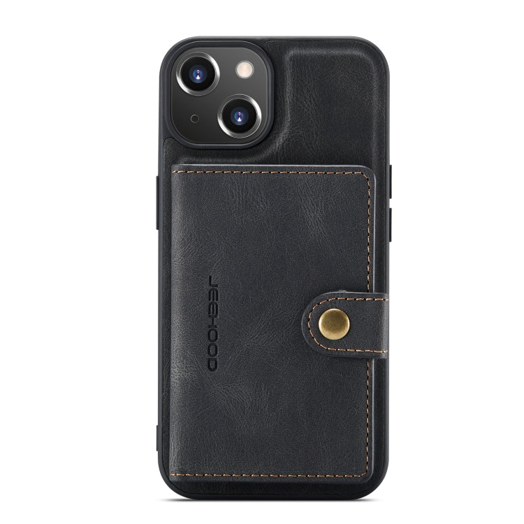 For iPhone 14 JEEHOOD Retro Magnetic Detachable Leather Phone Case (Black) - HoMEdemic™ 