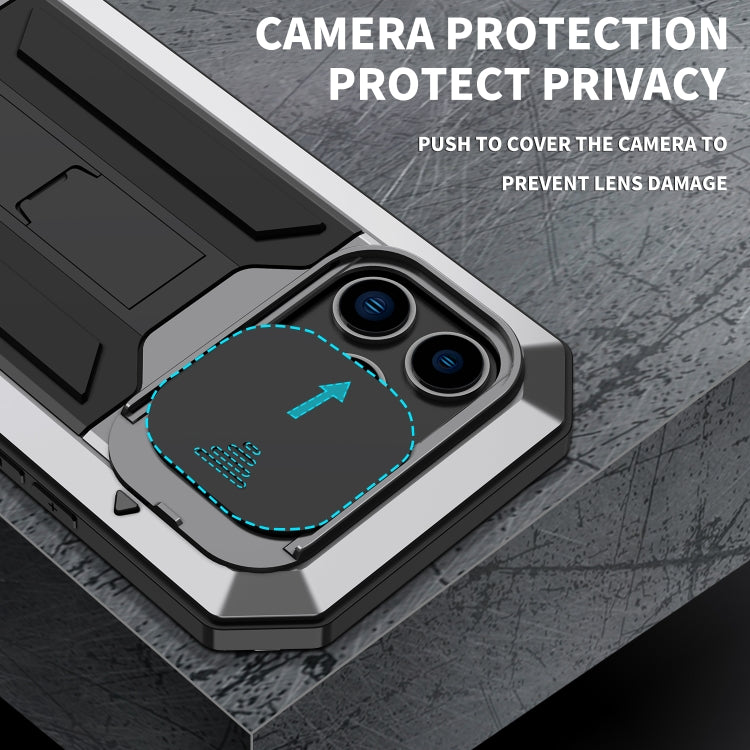 For iPhone 14 Pro R-JUST Shockproof Life Waterproof Dust-proof Case(Silver) - HoMEdemic™ 