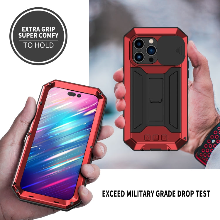 For iPhone 14 Pro R-JUST Shockproof Life Waterproof Dust-proof Case(Red) - HoMEdemic™ 