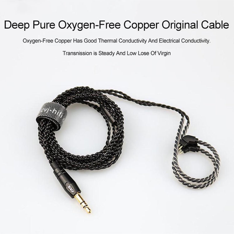 CVJ-V1 1.25m Oxygen-free Copper Silver Plated Upgrade Cable For 0.75mm Earphones, With Mic - HoMEdemic™ 