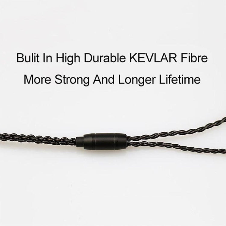CVJ-V1 1.25m Oxygen-free Copper Silver Plated Upgrade Cable For 0.75mm Earphones, With Mic - HoMEdemic™ 