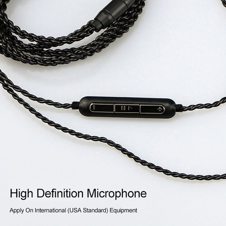 CVJ-V1 1.25m Oxygen-free Copper Silver Plated Upgrade Cable For 0.75mm Earphones, With Mic - HoMEdemic™ 