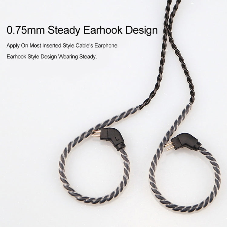 CVJ-V1 1.25m Oxygen-free Copper Silver Plated Upgrade Cable For 0.75mm Earphones, With Mic - HoMEdemic™ 