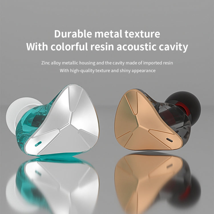 CVJ Demon Double Dynamic Coil HiFi Music Wired Earphone No Mic(Gold) - HoMEdemic™ 