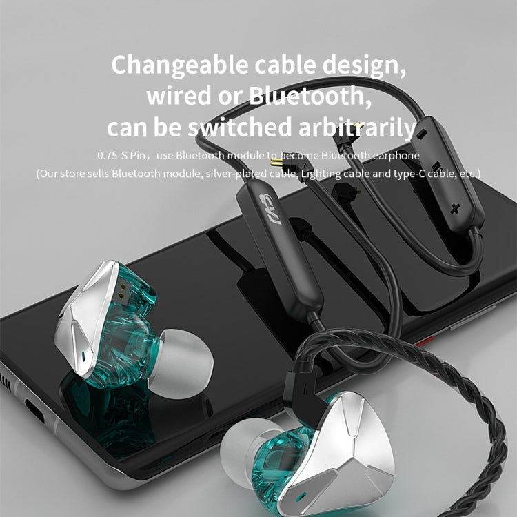 CVJ Demon Double Dynamic Coil HiFi Music Wired Earphone No Mic(Gold) - HoMEdemic™ 