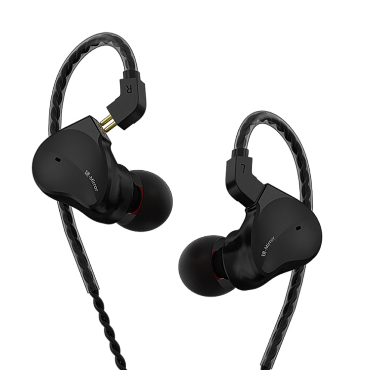 CVJ Mirror Hybrid Technology HiFi Music Wired Earphone No Mic(Black) - HoMEdemic™ 