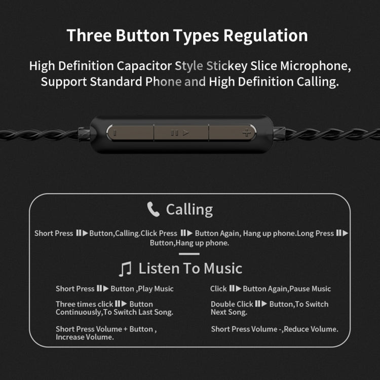 CVJ Mirror Hybrid Technology HiFi Music Wired Earphone With Mic(Blue) - HoMEdemic™ 