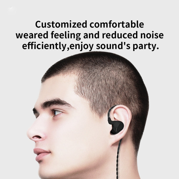 CVJ Mirror Hybrid Technology HiFi Music Wired Earphone With Mic(Blue) - HoMEdemic™ 