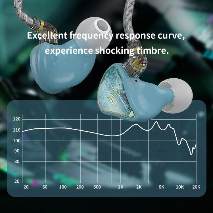CVJ Hybrid Technology HiFi Music Wired Earphone No Mic(Moon) - HoMEdemic™ 