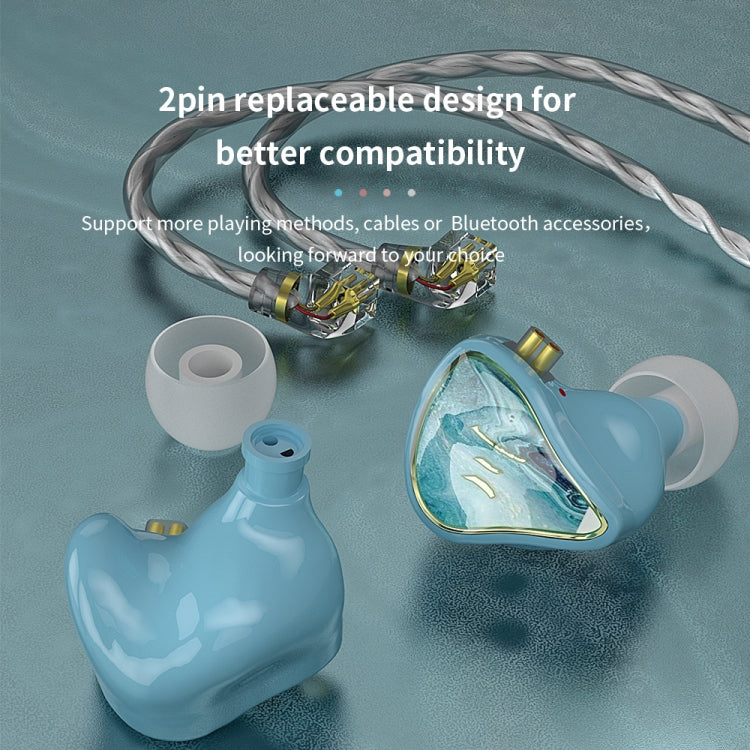 CVJ Hybrid Technology HiFi Music Wired Earphone No Mic(Rosy) - HoMEdemic™ 