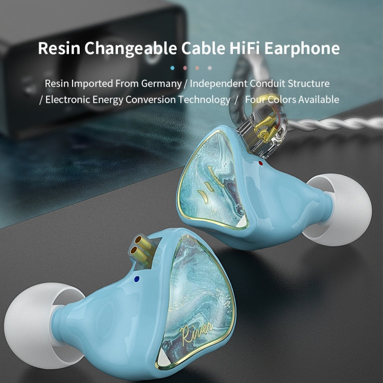CVJ Hybrid Technology HiFi Music Wired Earphone With Mic(Rosy) - HoMEdemic™ 