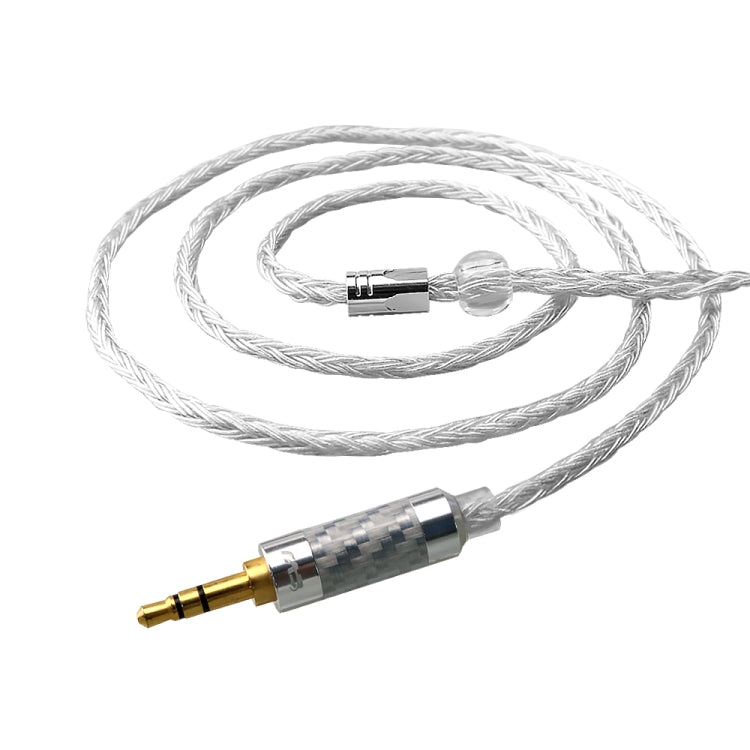 CVJ V3 1.2m 16 Cores Silver-plated 3.5mm Earphone Cable, Style:0.75mm(Silver) - HoMEdemic™ 