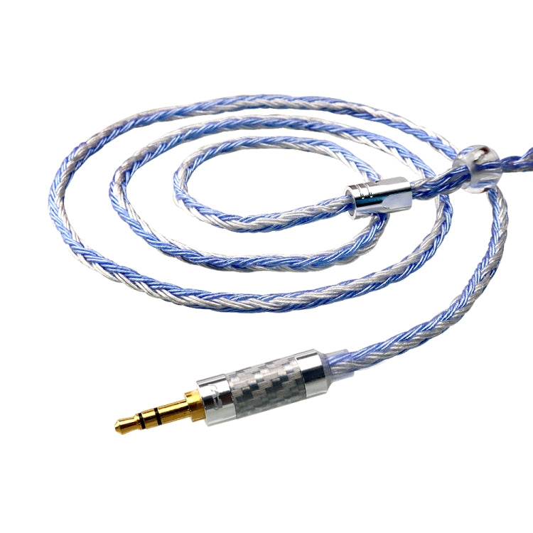 CVJ V3 1.2m 16 Cores Silver-plated 3.5mm Earphone Cable, Style:0.75mm(Silver-Blue) - HoMEdemic™ 