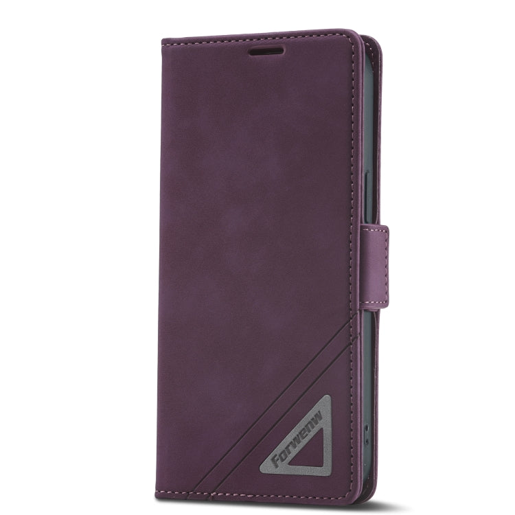 For iPhone 14 Pro Max Forwenw Dual-side Buckle Leather Phone Case (Wine Red) - HoMEdemic™ 