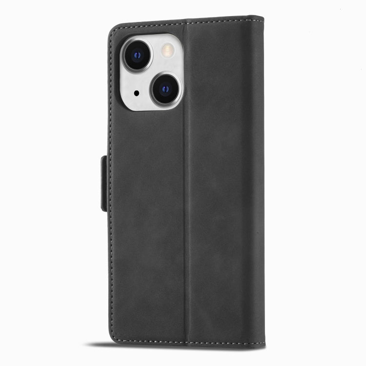 For iPhone 13 Forwenw Dual-side Buckle Leather Phone Case(Black) - HoMEdemic™ 