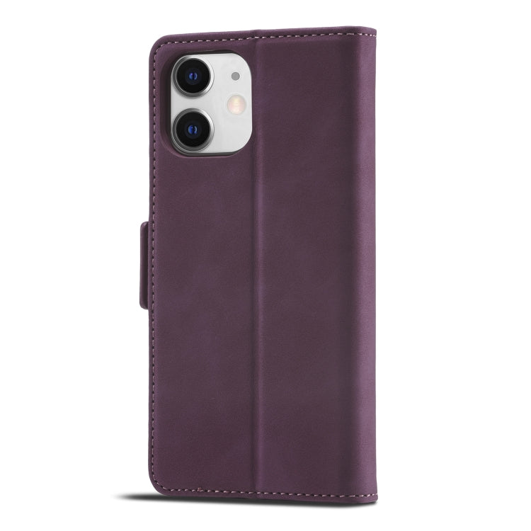 For iPhone 12 mini Forwenw Dual-side Buckle Leather Phone Case (Wine Red) - HoMEdemic™ 
