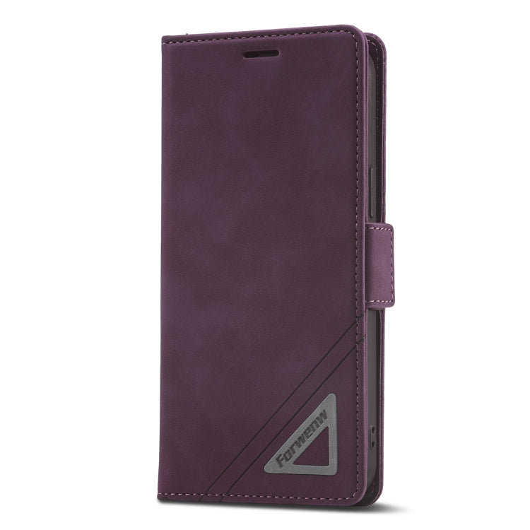 For iPhone 12 Pro Max Forwenw Dual-side Buckle Leather Phone Case(Wine Red) - HoMEdemic™ 