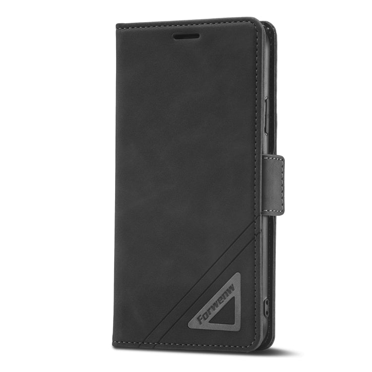For iPhone 11 Pro Max Forwenw Dual-side Buckle Leather Phone Case (Black) - HoMEdemic™ 