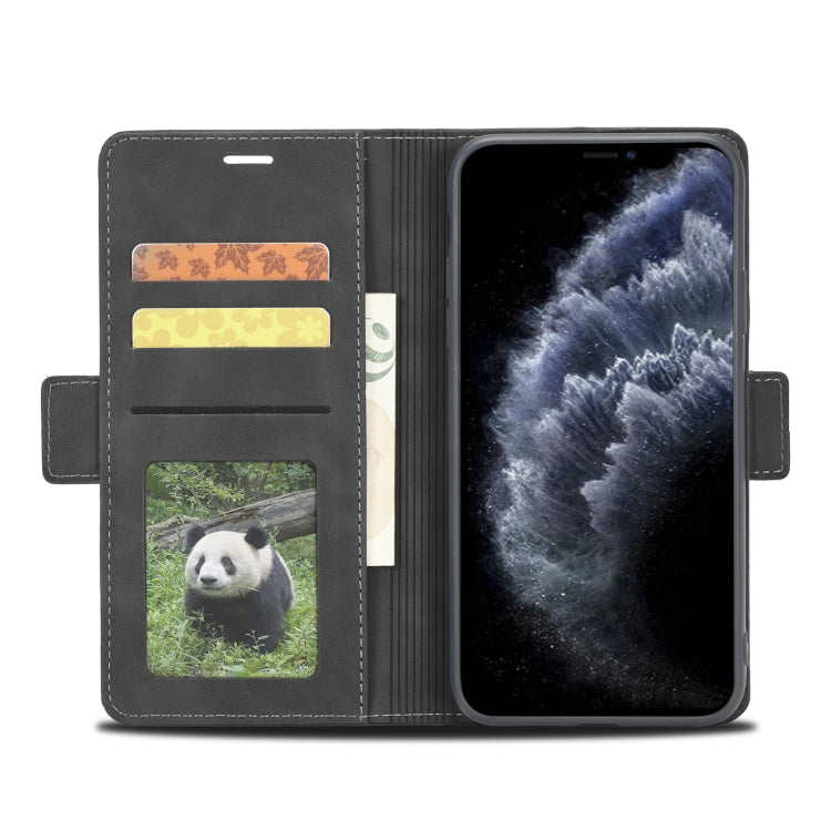 For iPhone 11 Pro Max Forwenw Dual-side Buckle Leather Phone Case (Black) - HoMEdemic™ 