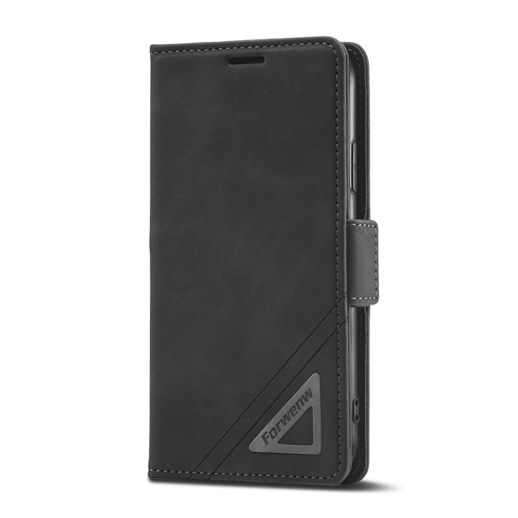 For iPhone XR Forwenw Dual-side Buckle Leather Phone Case(Black) - HoMEdemic™ 