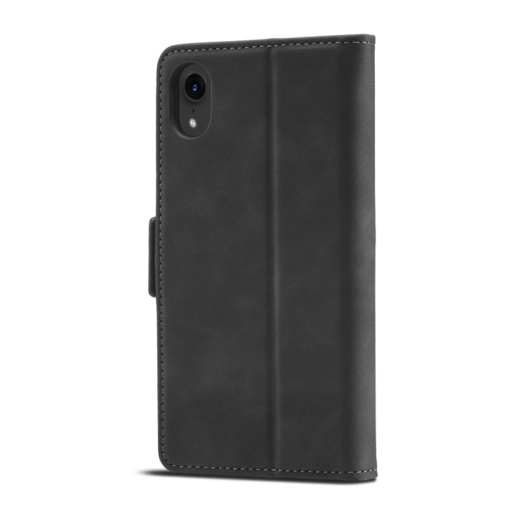 For iPhone XR Forwenw Dual-side Buckle Leather Phone Case(Black) - HoMEdemic™ 