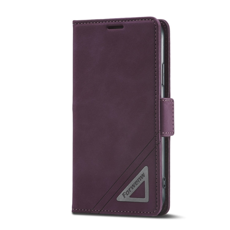 For iPhone XR Forwenw Dual-side Buckle Leather Phone Case(Wine Red) - HoMEdemic™ 