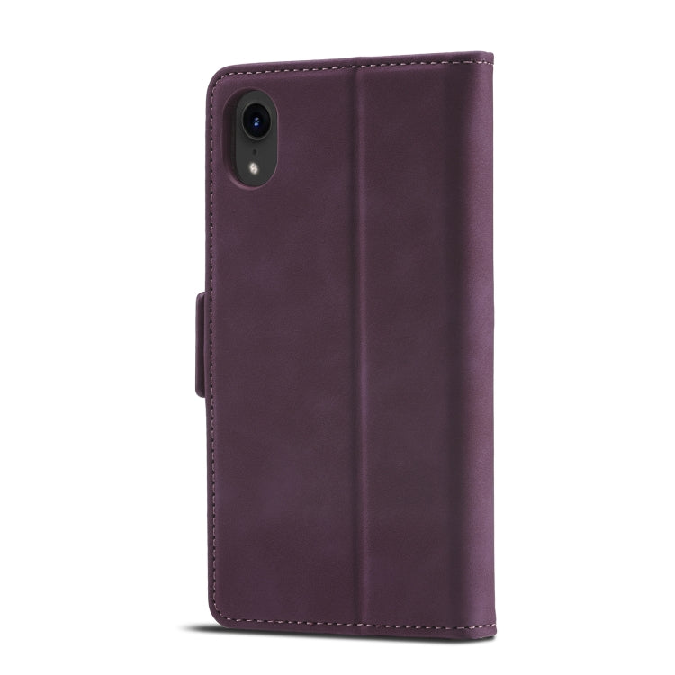 For iPhone XR Forwenw Dual-side Buckle Leather Phone Case(Wine Red) - HoMEdemic™ 