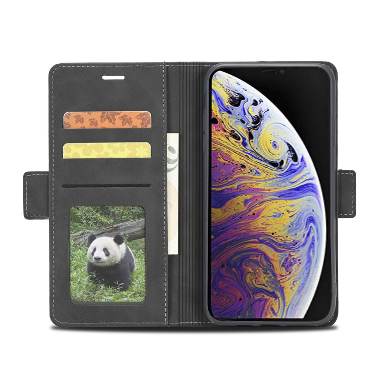 For iPhone XS Max Forwenw Dual-side Buckle Leather Phone Case(Black) - HoMEdemic™ 