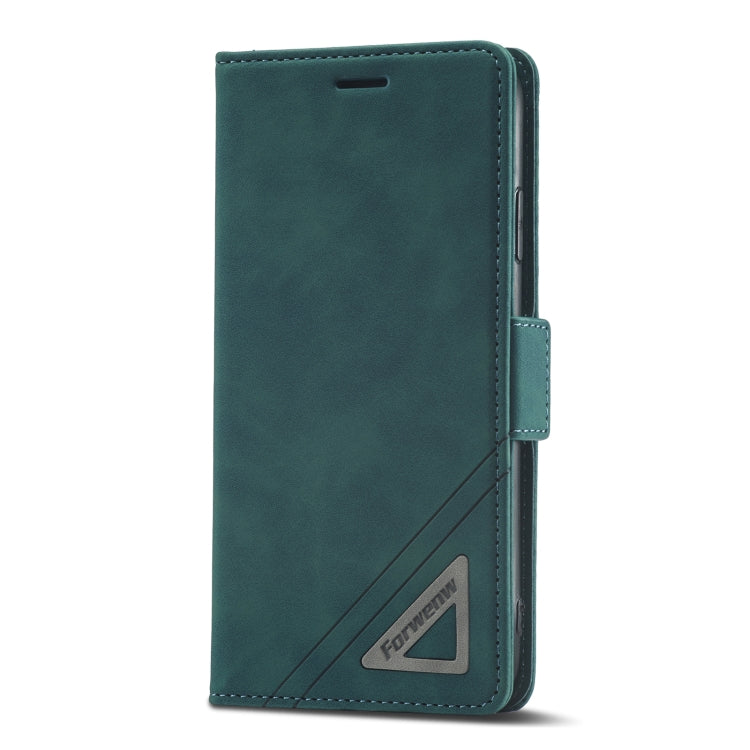 For iPhone XS Max Forwenw Dual-side Buckle Leather Phone Case(Dark Cyan) - HoMEdemic™ 