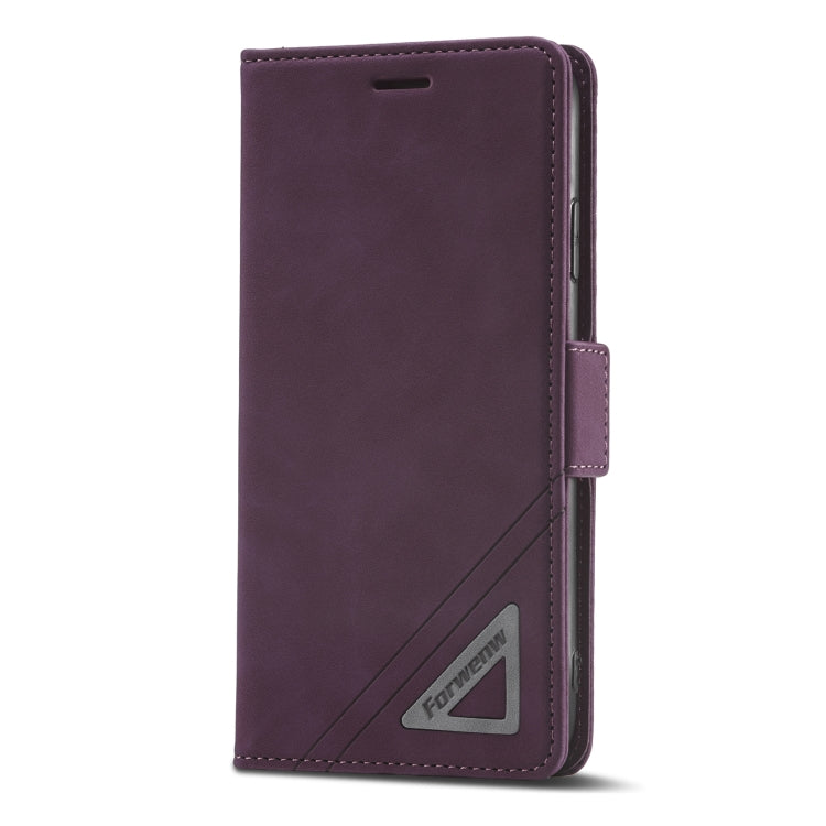 For iPhone XS Max Forwenw Dual-side Buckle Leather Phone Case(Wine Red) - HoMEdemic™ 