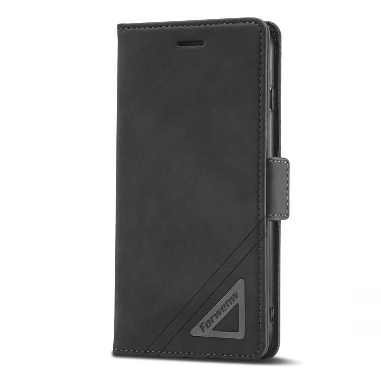 For iPhone SE 2022 / SE 2020 / 8 / 7 Forwenw Dual-side Buckle Leather Phone Case(Black) - HoMEdemic™ 