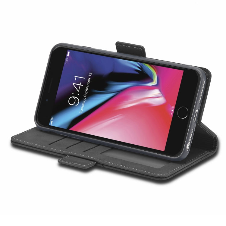 For iPhone SE 2022 / SE 2020 / 8 / 7 Forwenw Dual-side Buckle Leather Phone Case(Black) - HoMEdemic™ 