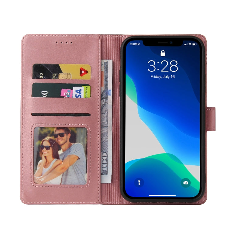 For iPhone 13 Pro GQUTROBE Skin Feel Magnetic Leather Phone Case (Rose Gold) - HoMEdemic™ 