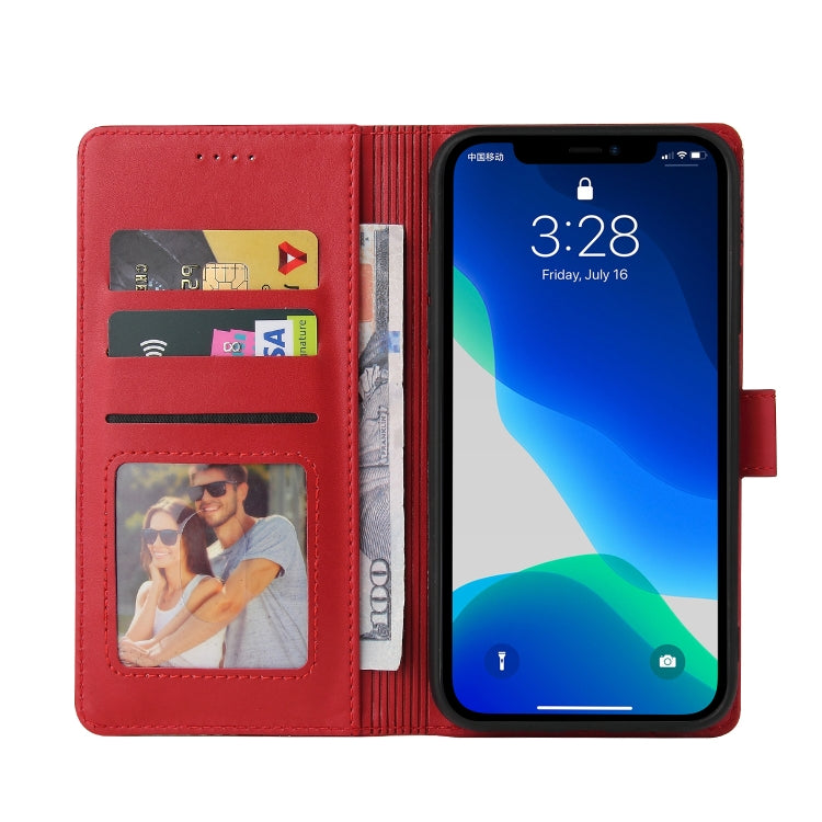 For iPhone 13 Pro GQUTROBE Skin Feel Magnetic Leather Phone Case (Red) - HoMEdemic™ 