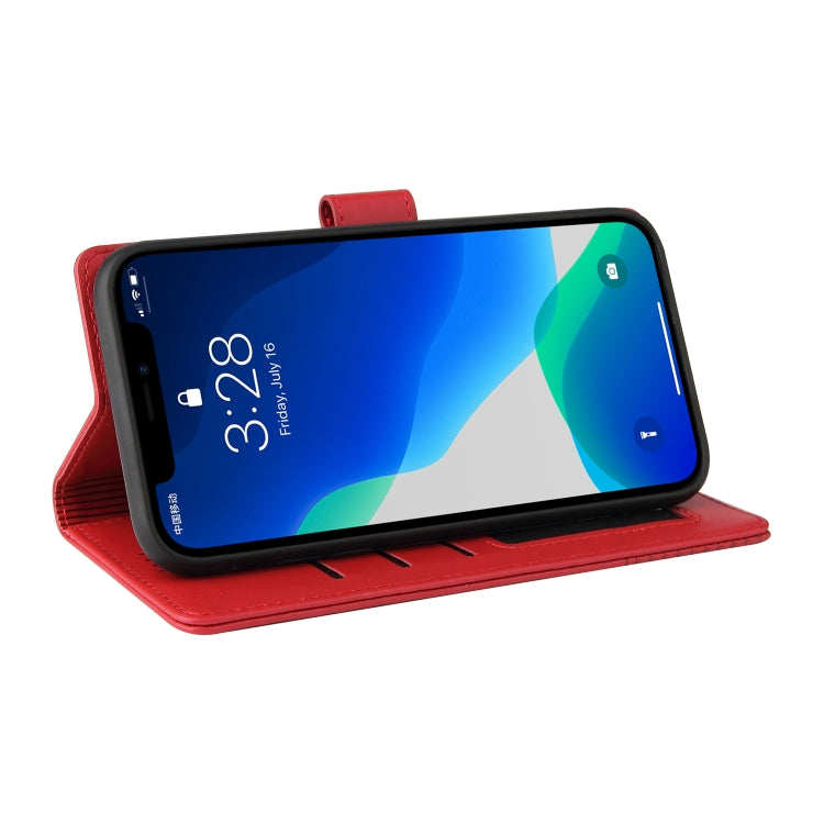 For iPhone 13 Pro GQUTROBE Skin Feel Magnetic Leather Phone Case (Red) - HoMEdemic™ 