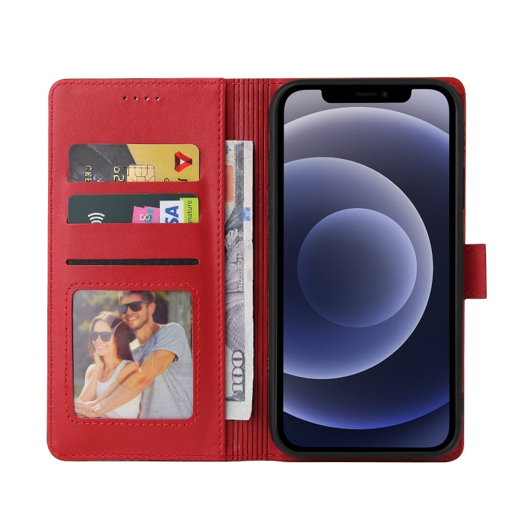 GQUTROBE Skin Feel Magnetic Leather Phone Case For iPhone 12 mini(Red) - HoMEdemic™ 