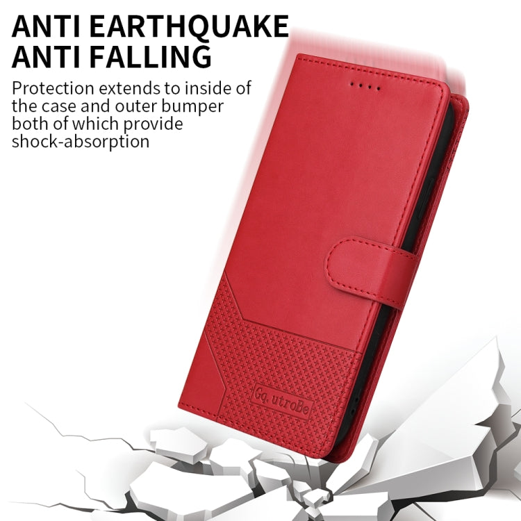 GQUTROBE Skin Feel Magnetic Leather Phone Case For iPhone 12 mini(Red) - HoMEdemic™ 