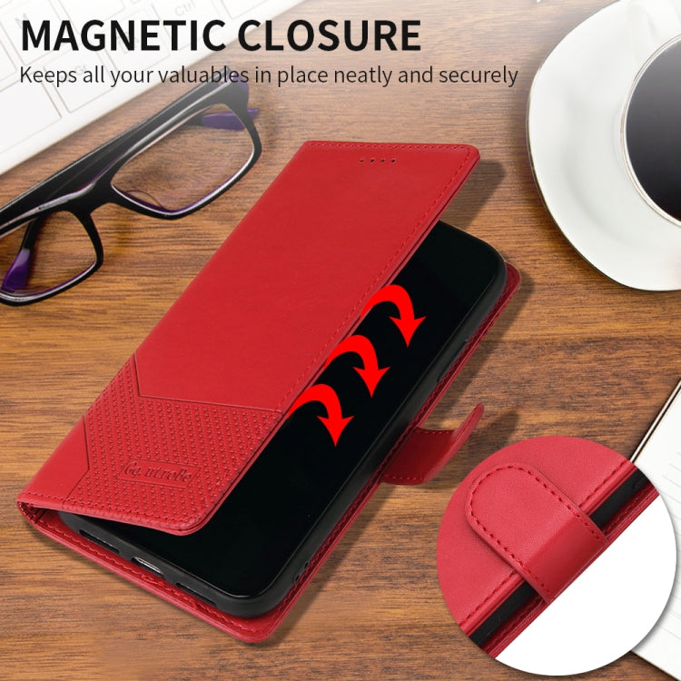 GQUTROBE Skin Feel Magnetic Leather Phone Case For iPhone 12 mini(Red) - HoMEdemic™ 