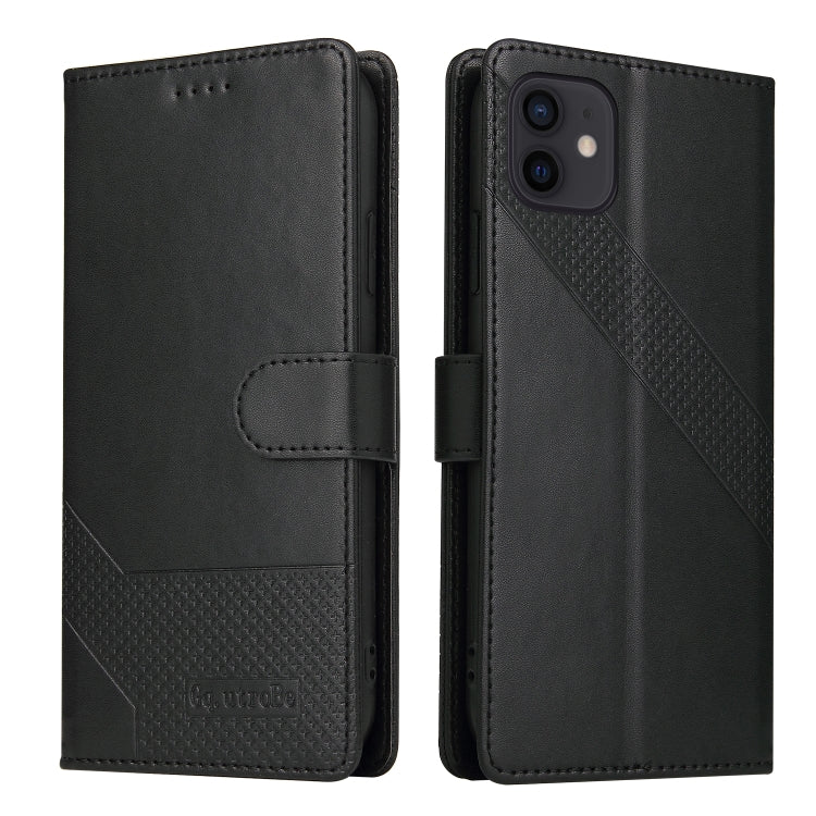 GQUTROBE Skin Feel Magnetic Leather Phone Case For iPhone 12 mini(Black) - HoMEdemic™ 