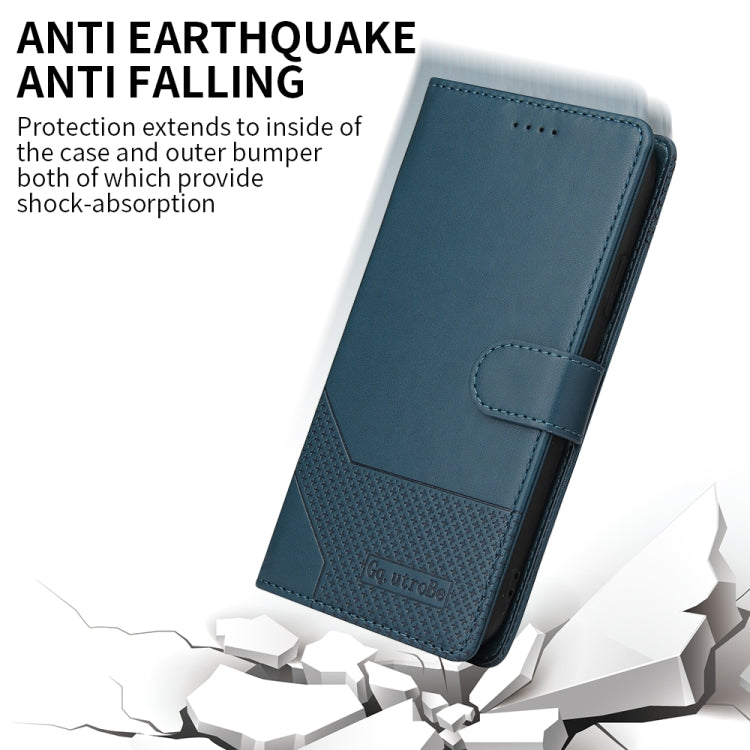 GQUTROBE Skin Feel Magnetic Leather Phone Case For iPhone 12 mini(Blue) - HoMEdemic™ 