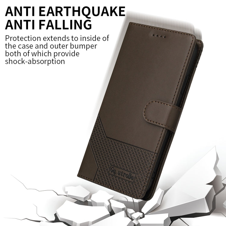 GQUTROBE Skin Feel Magnetic Leather Phone Case For iPhone 12 mini(Brown) - HoMEdemic™ 