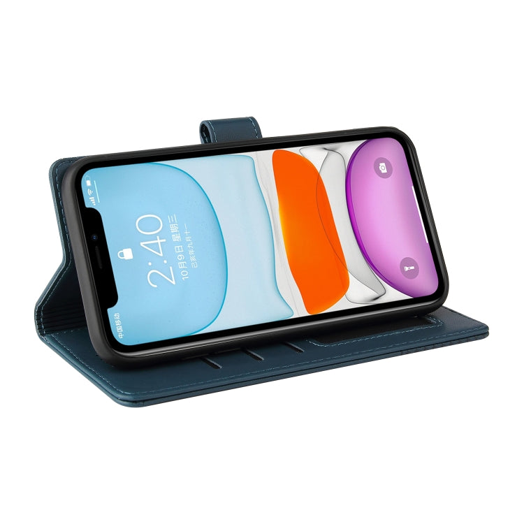 For iPhone 11 GQUTROBE Skin Feel Magnetic Leather Phone Case (Blue) - HoMEdemic™ 