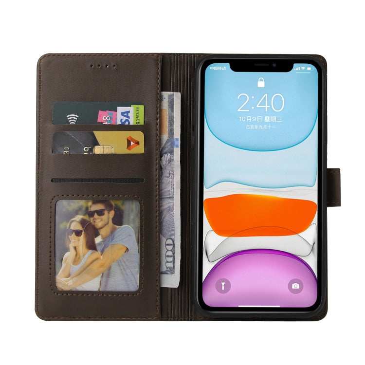 For iPhone 11 GQUTROBE Skin Feel Magnetic Leather Phone Case (Brown) - HoMEdemic™ 