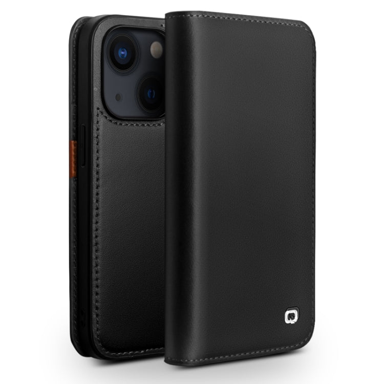 For iPhone 14 QIALINO Business Horizontal Flip PU Phone Case (Black) - HoMEdemic™ 