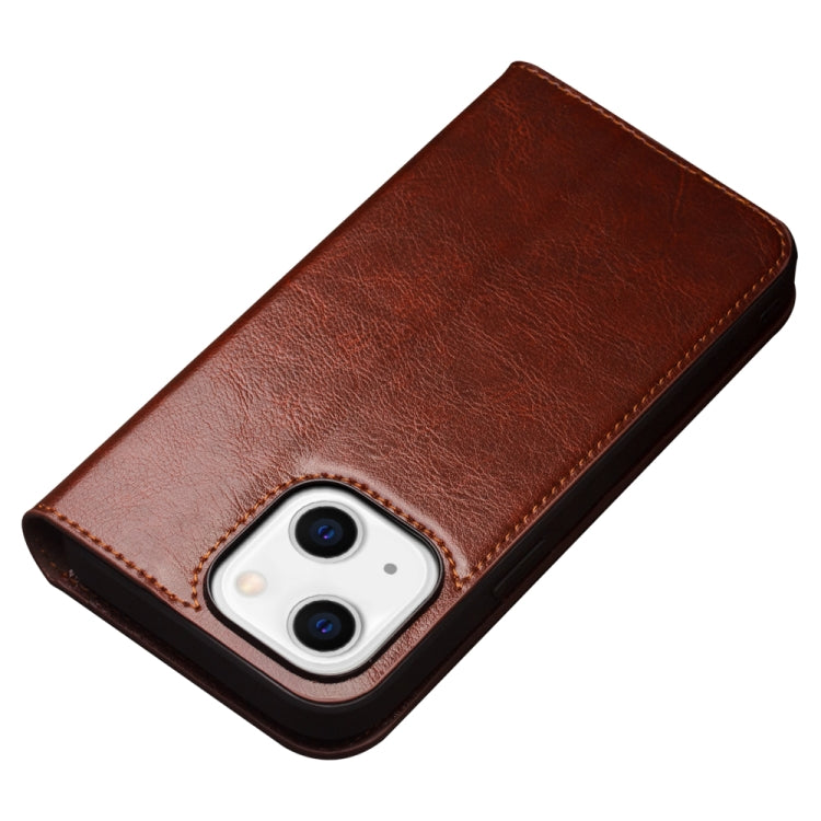For iPhone 14 QIALINO Horizontal Flip Leather Phone Case (Brown) - HoMEdemic™ 